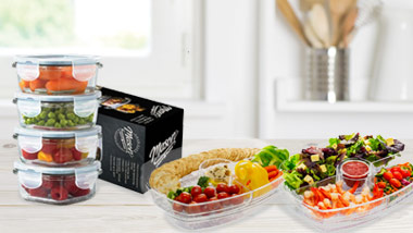 container and chilled tray sets